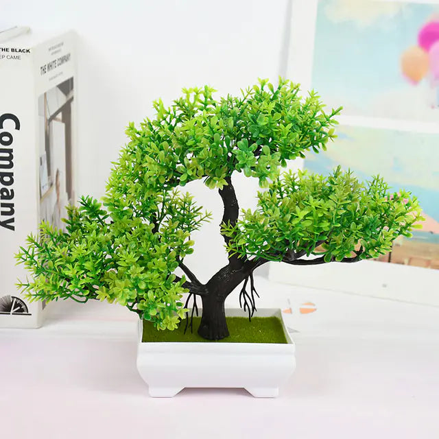 Bonsái decorativo de material sintético