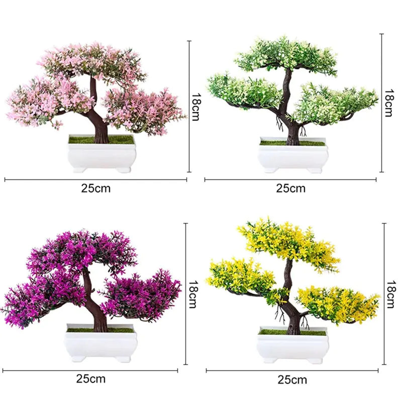 Bonsái decorativo de material sintético