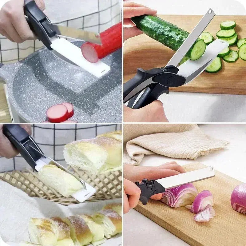 Tijeras de Cocina con Tabla de Corte Integrada