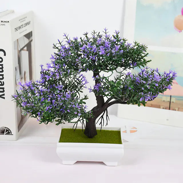 Bonsái decorativo de material sintético