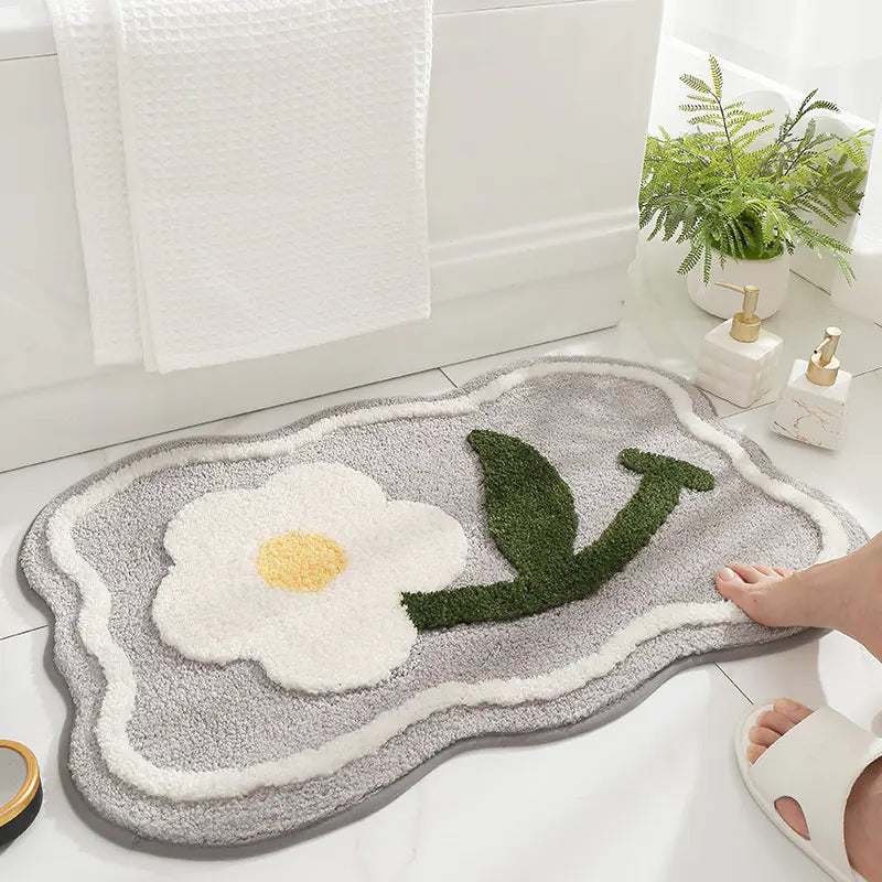 Tapete de Baño Moderno y Minimalista – Antideslizante, Absorbente y con Estilo