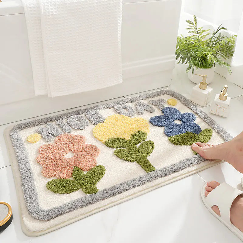 Tapete de Baño Moderno y Minimalista – Antideslizante, Absorbente y con Estilo