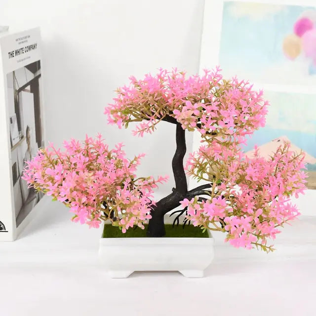 Bonsái decorativo de material sintético