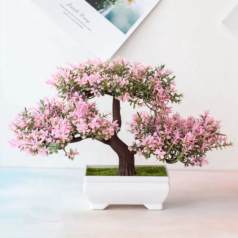Bonsái decorativo de material sintético