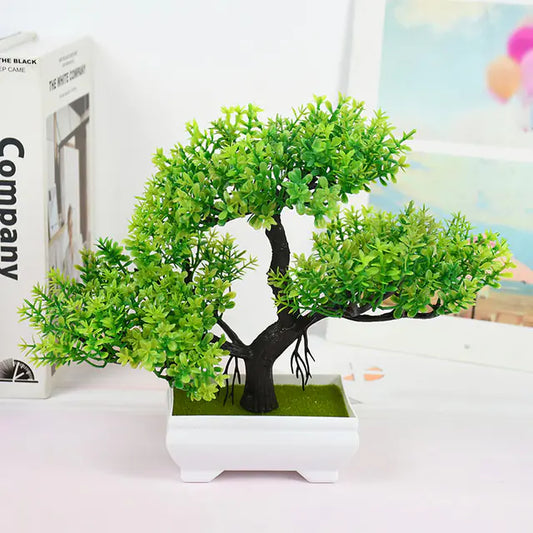 Bonsái decorativo de material sintético