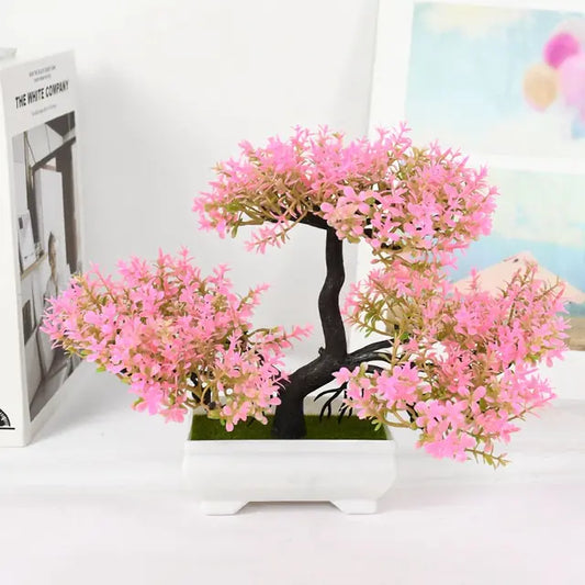 Bonsái decorativo de material sintético